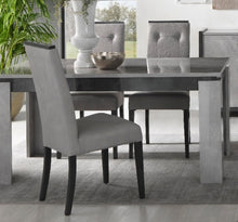 Load image into Gallery viewer, Hilton Italian Button Back Dining Chair with High Gloss Panel
