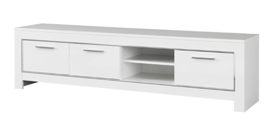 Modena Large TV Stand - White