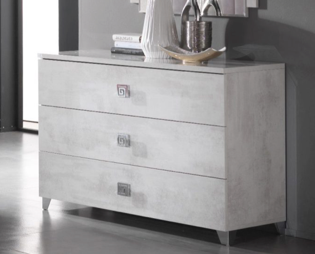 Alexa Italian High Gloss 3 Drawer Chest