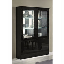 Load image into Gallery viewer, Roma Black Gloss Display Cabinet
